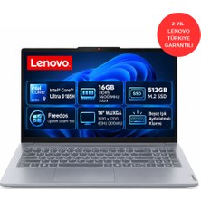 Lenovo Thinkbook 14 G8 Ial Intel Core Ultra 9 185H 16GB (DDR5-5600) 512GB SSD Freedos 14" Wuxga (1920X1200) IPS 60 Hz 21SJ00PNTX