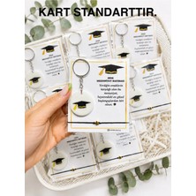 Tasarım 10 Adet Epoksi Anahtartlık ve Bileklik Paketi Mezuniyet Hediyeliği