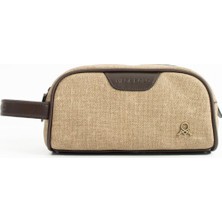 Suni Deri Organizer El Çantası 21X11,5X6,5 Cm, Tek Fermuarlı Ana Bölme, Yan Taşıma Askılı Mini Çanta