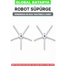 Global Batarya Roborock S5 Max Robot Süpürge Yan Fırça 2 Adet