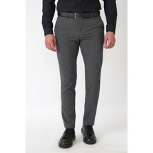Efor Slim Fit Yan Cep Esnek Yünlü Antrasit Pantolon P 1232
