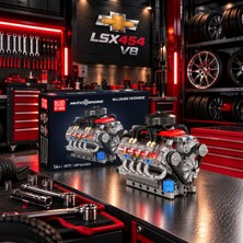 Mould King 10171 Chevrolet LSX454 V8 Motor Yapım Seti | 487 Parça