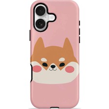 Piyasa Sepeti iPhone 16 Plus Vorian Magsafe Çift Katmanlı Shiba Köpekli Kılıf