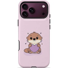 Piyasa Sepeti iPhone 18 Pro Max Vorian Magsafe Çift Katmanlı Pembe Hamsterli Kılıf
