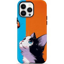 Piyasa Sepeti iPhone 13 Pro Vorian Çift Katmanlı Kelebekli Kılıf