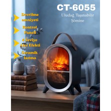 Cata CT-6055 Uludağ Taşınabilir Şömine