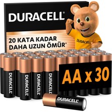 Duracell Alkalin Aa Kalem Piller 30'lu
