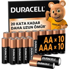 DURACELL BASIC AA + AAA Alkalin Pil (20'li Paket)