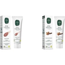 Doğal Diş Macunu Seti (Himalaya Tuzlu + Karanfil, 2X90ML)