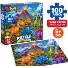 Dinazorlar 100 Parça Puzzle
