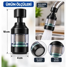 Alıç Musluk Ucu Filtreli Perlatör – Su Akış Düzenleyici Şeffaf Filtreli Musluk Aparatı