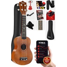 UKX-901M Brown Soprano Ukulele (Askı Çanta Metod Pena)