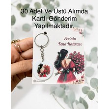 Tasarım 15 Adet Kına Hediyeliği Epoksi Anahtarlık