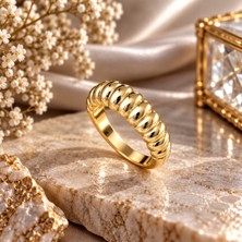 Terragolds Gold Renk Sarmal Model Kadın Yüzük