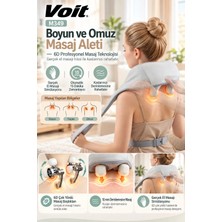 Voit M349 6D Boyun Omuz Trapez Masaj Aleti Yoğurmalı El Masajı Simülasyonlu Otomatik Zamanlayıcılı