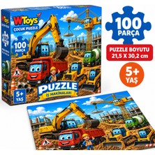 Iş Makinaları 100 Parça Puzzle