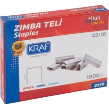 Kraf Zımba Teli 23/10 1000 Adet Yüksek Kalite Ofis İçin Uygun Zımba Telleri