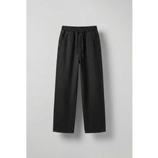 Abluka Online Erkek Baggy Fit Gabardin Kumaş Pantolon Siyah