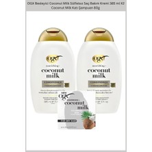 Ogx Besleyici Coconut Milk Sülfatsız Saç Bakım Kremi 385 ml X2 Coconut Milk Katı Şampuan 80G