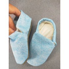 Loove Bebe Bebek Patik Ev Kreş Ayakkabısı Panduf Lastikli Ergonomik Tasarım — Koyu Mavi