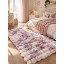 Hoom Rugs Rabbit 420 Multi Lila Çift Renkli Peluş Halı