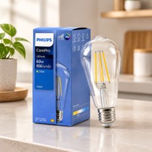 Str Store LED Filament Ampul ST64 E27 2700K 7W Cam Gövde