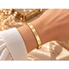 Terragolds 316L Çelik Gold Renk Bileklik