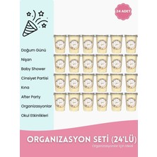 My Sweety Cotton Candy Vanilya Aromalı Gurme Pamuk Şeker 24’lü Organizasyon Seti