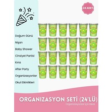 My Sweety Cotton Candy Yeşil Elma Aromalı Pamuk Şeker 24’lü Organizasyon Seti