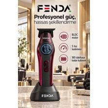 Fenda Profesyonel Bldc Motor 8000 Rpm Tıraş Makinesi Kırmızı