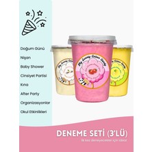 My Sweety Cotton Candy Vanilya, Çilek, Limon Aromalı 3'lü Gurme Pamuk Şekerler