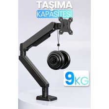 Str Store Monitör Kolu Vesa Uyumlu Hareket Ayarlanabilir Monitör Standı 17-32" 9kg Kapasite Tutucu (Tek Kollu)