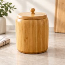 Str Store Büyük Boy Bambu Kapaklı Kavanoz