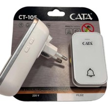 Neva Home CT-105 Pilsiz 220V Enerjili Kumandalı Zil Beyaz 8680998243935