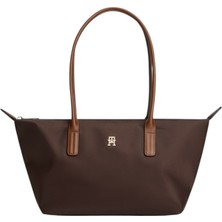 Tommy Hilfiger Popette East West Tote Kadın Kahverengi Çanta - AW0AW19211