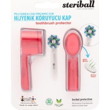Neva Home Pilli Veya Şarjlı Diş Fırçaları Için Hijyenik Diş Fırçası Kabı 2 Li - Kırmızı-Turkuaz