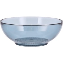 Prime Life Kusintha Salata Kasesi, Büyük Cam Kase, Çap 24 Cm, Mavi