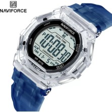 Naviforce Mavi Silikon Kayışlı Analog Dijital Kol Saati