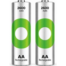 Prime Life Batteries Recyko 2600 Aa Kalem Ni-Mh Şarjlı Pil, 1.2 Volt, 2'li Kart