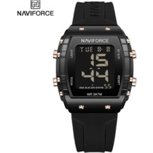 Naviforce 7102 Digital Siyah Silikon Kayış Kol Saati