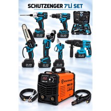 SCHUTZENGER Kaynak Makinesi Şarjlı Makas-Testere-Hilti-Taşlama-Somun Sökme-Matkap Mavi