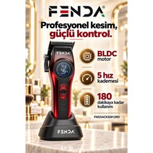 Fenda Profesyonel Saç Kesme Makinesi Kırmızı