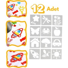 Maisonord Popcorn Touch Yedek Stencil Çizim Kartı (12 Adet)