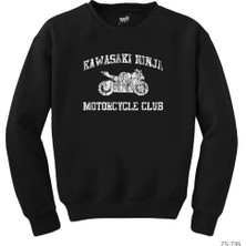 Z zepplin Kawasaki Ninja Club Siyah Sweatshirt