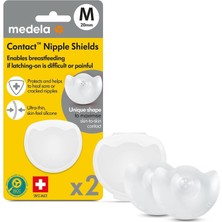 Prime Life Göğüs Ucu Koruyucu Contact Nipple Shield - Bpa Içermez, Ince ve Yumuşak Silikondan Yapılmıştır - 2 Kalkan ve Kasa Içerir, M Beden (20 Mm)
