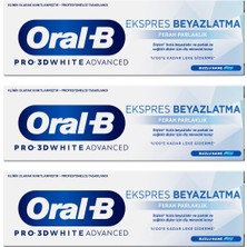 Prime Life Pro 3D White Advanced Ekspres Beyazlatma Ferah Parlaklık Diş Macunu 75 ml 3lü Paket