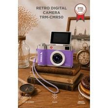 Prime Life Mini Dijital Retro Kamera CMR50 Mor 48MP Selfie Video Vlog Kamerası