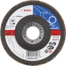 Prime Life Bosch 1 x Yelpaze Taşlama Diski X551 Expert For Metal (Açılı Taşlama Makineleri Için Farklı Malzemeler, 115 Mm, Granülasyon