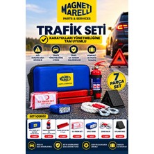Duolight Araç Trafik Seti 7 Parça Komple Set Yangın Tüpü Ilk Yardım E Belgeli Reflektör Şarjlı Fener