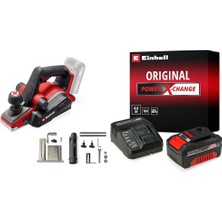 Prime Life Tp-Pl 18/3 Li Bl - Solo, Akülü Planya + Einhell 18V 4,0 Ah Pxc Starter Kit, Akü & Şarj Cihazı